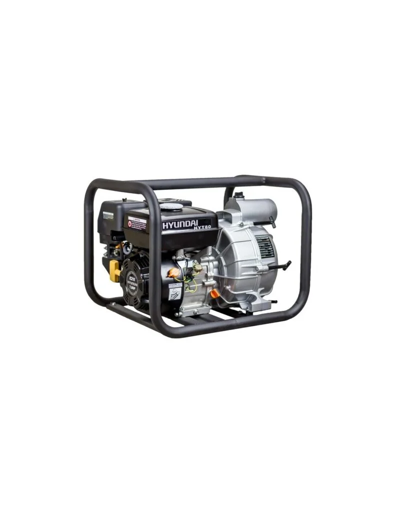 Motobomba Hyundai HYT80 gasolina aguas cargadas 45000 L/H