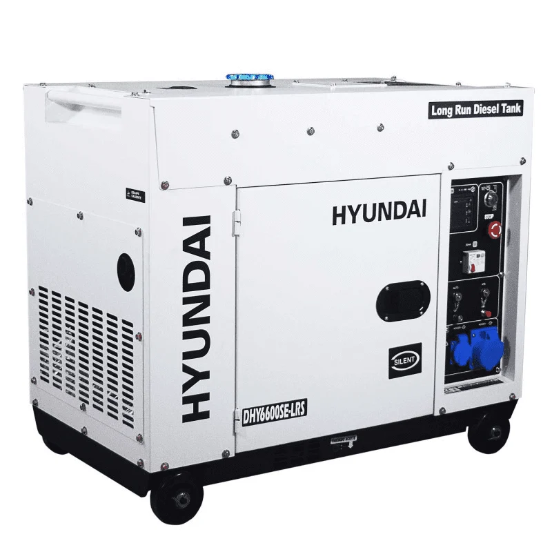 Generador eléctrico Hyundai 5.3 KW para apoyo solar DHY6600SE-LRS