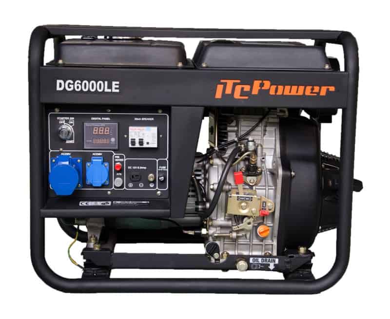 DG6000LEK Generador eléctrico diésel 5,5 kW abierto