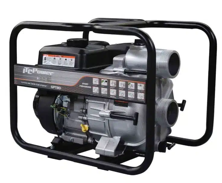 Motobomba Itc Power GTP80 gasolina aguas cargadas 45000 L/H