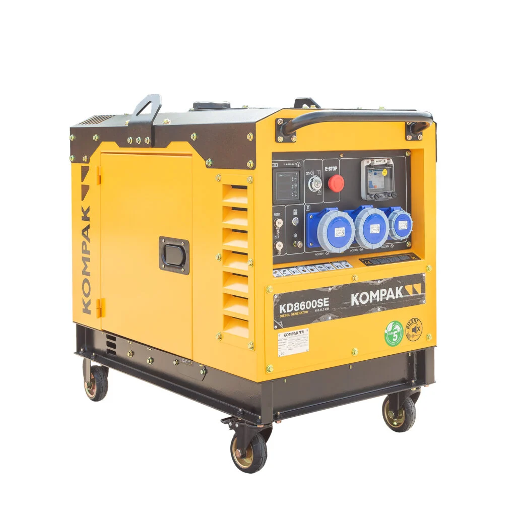Generador diésel rental IP67 5,5 kW Kompak KD8600SE