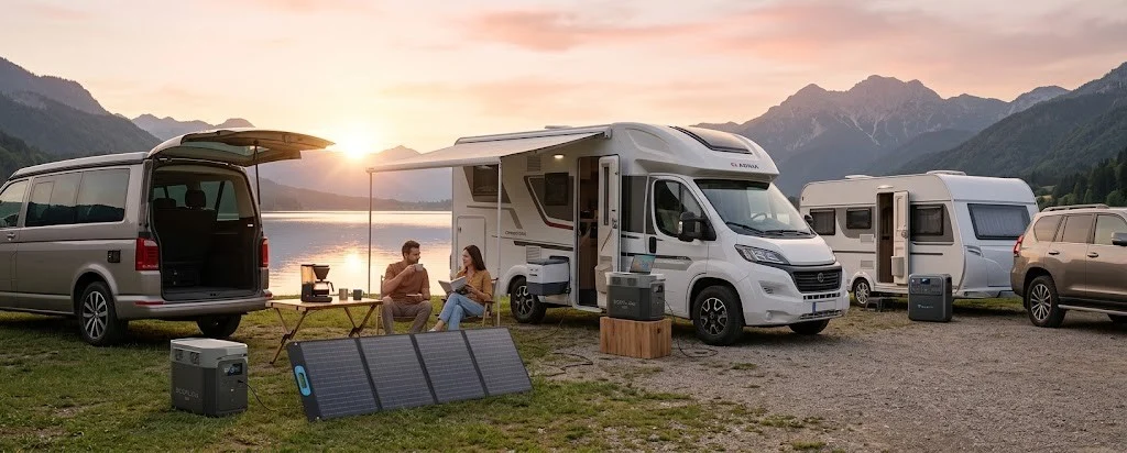 Estaciones de energía para camper, caravanas y autocaravanas