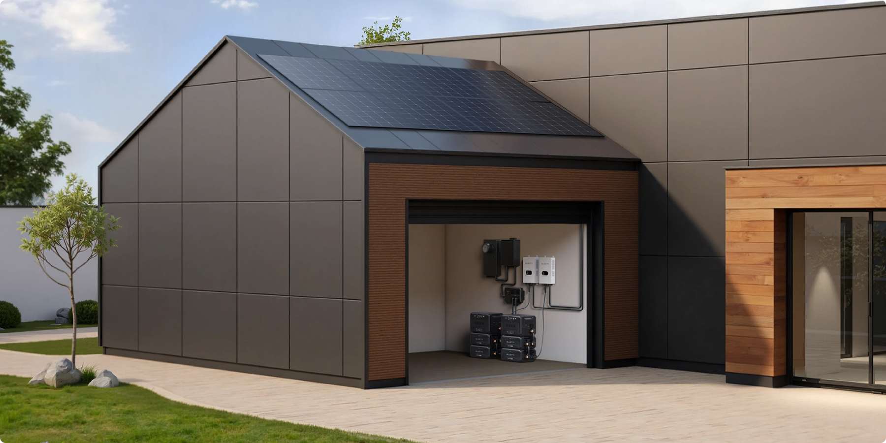 Configuraciones escalables de la Apex 300: 2 Apex 300 + 4 B300K + 2 SolarX 4K y 3 Apex 300 + 9 B300K + 3 SolarX 4K