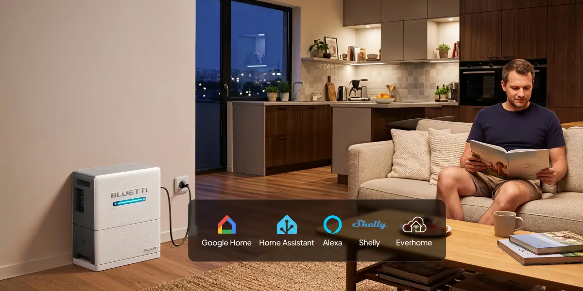 Bluetti Balco 500 compatible con Google Home, Alexa, Home Assistant, Shelly y Everhome
