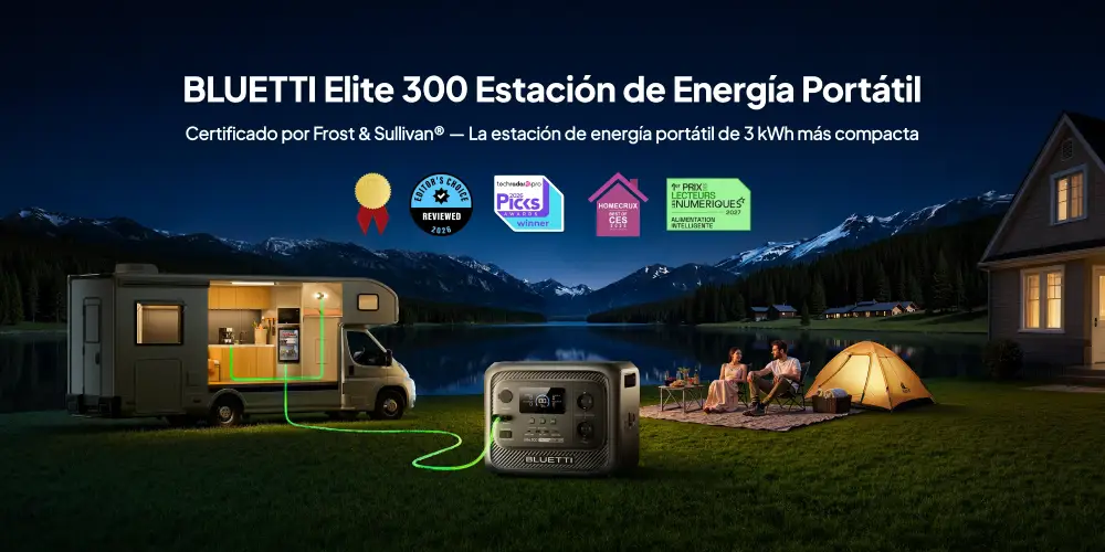 Bluetti Elite 300, la estación de energía portátil de 3 kWh más compacta del mundo