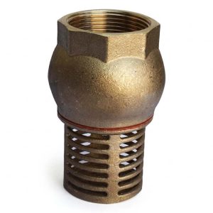 Válvula de pie clásica metálica 4" para motobomba